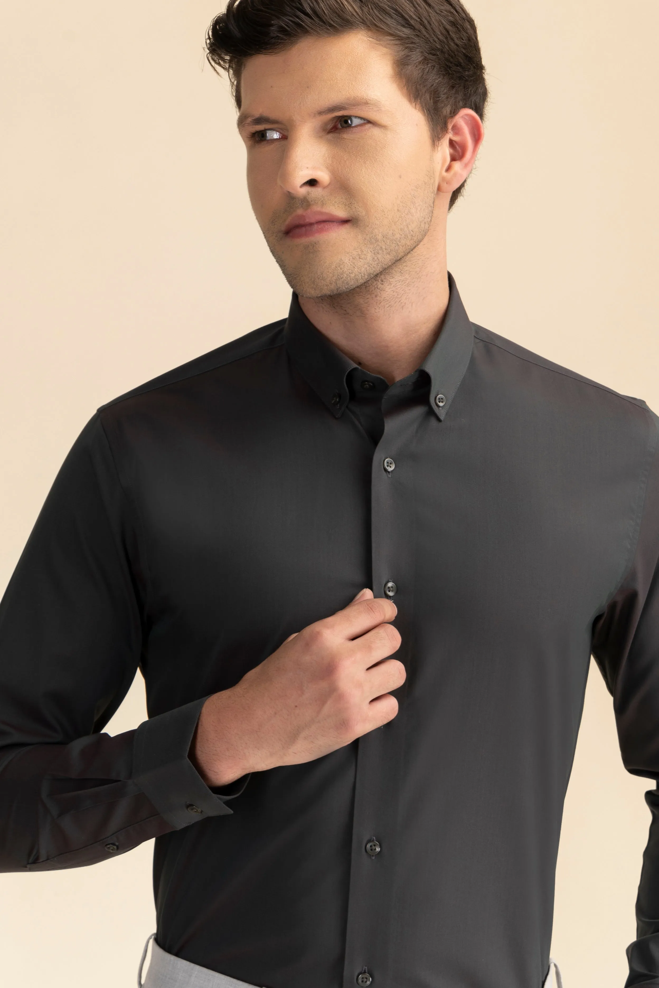 2 Tone Poplin Solid Shirt