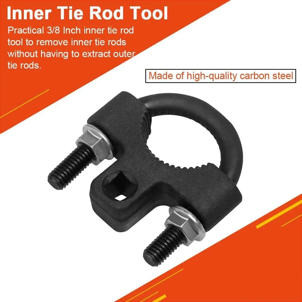 3/8 Inch Inner Tie Rod Tool Low Profile Tool for Car Chassis Rocker Removal Installation Automobile Removal Tool Accessories