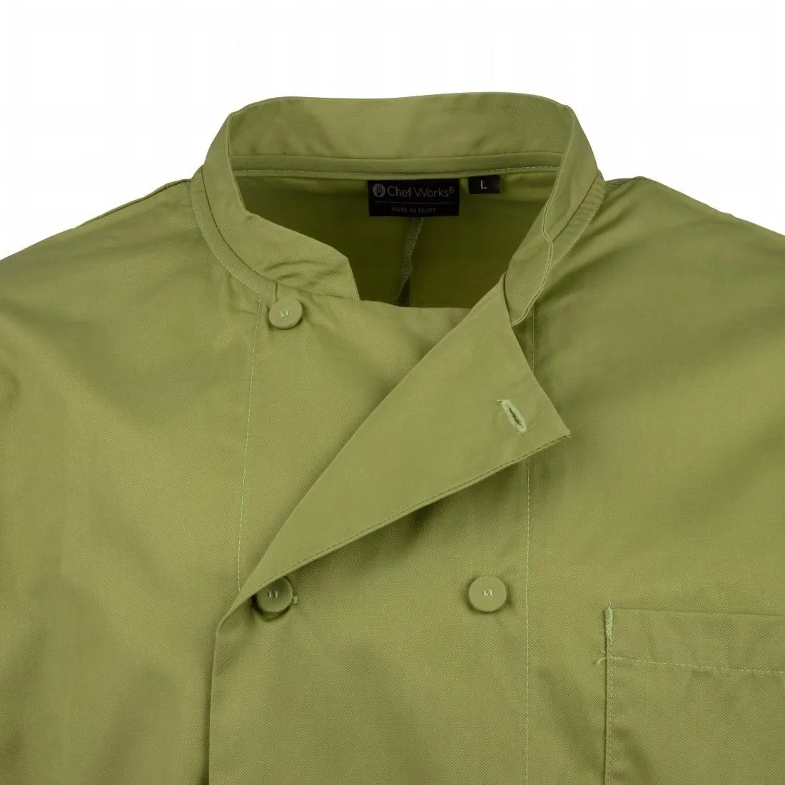 B107-XS Chef Works Unisex Chefs Jacket Lime XS