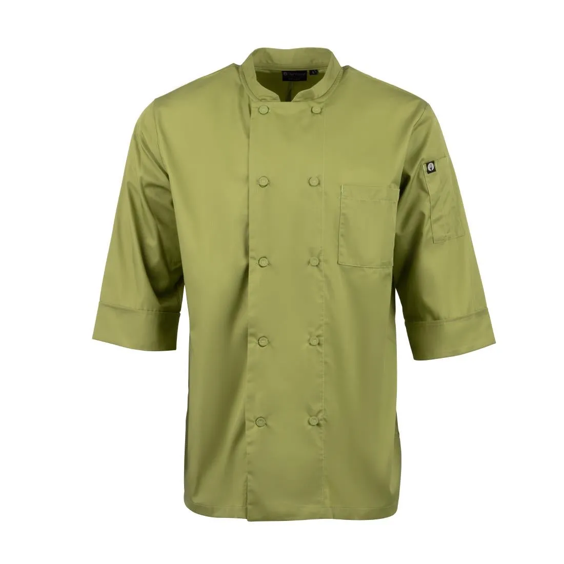 B107-XS Chef Works Unisex Chefs Jacket Lime XS