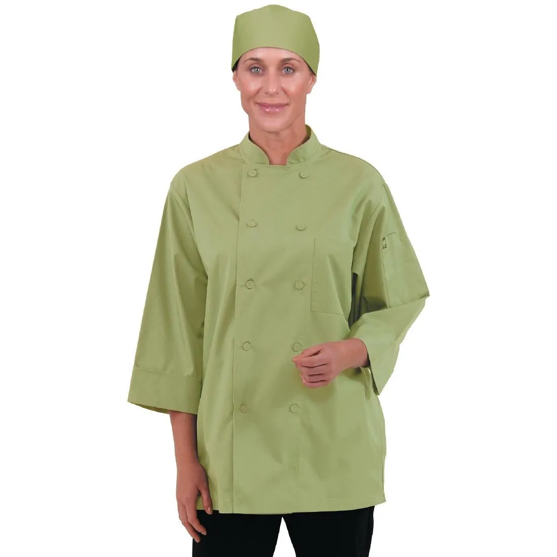 B107-XS Chef Works Unisex Chefs Jacket Lime XS