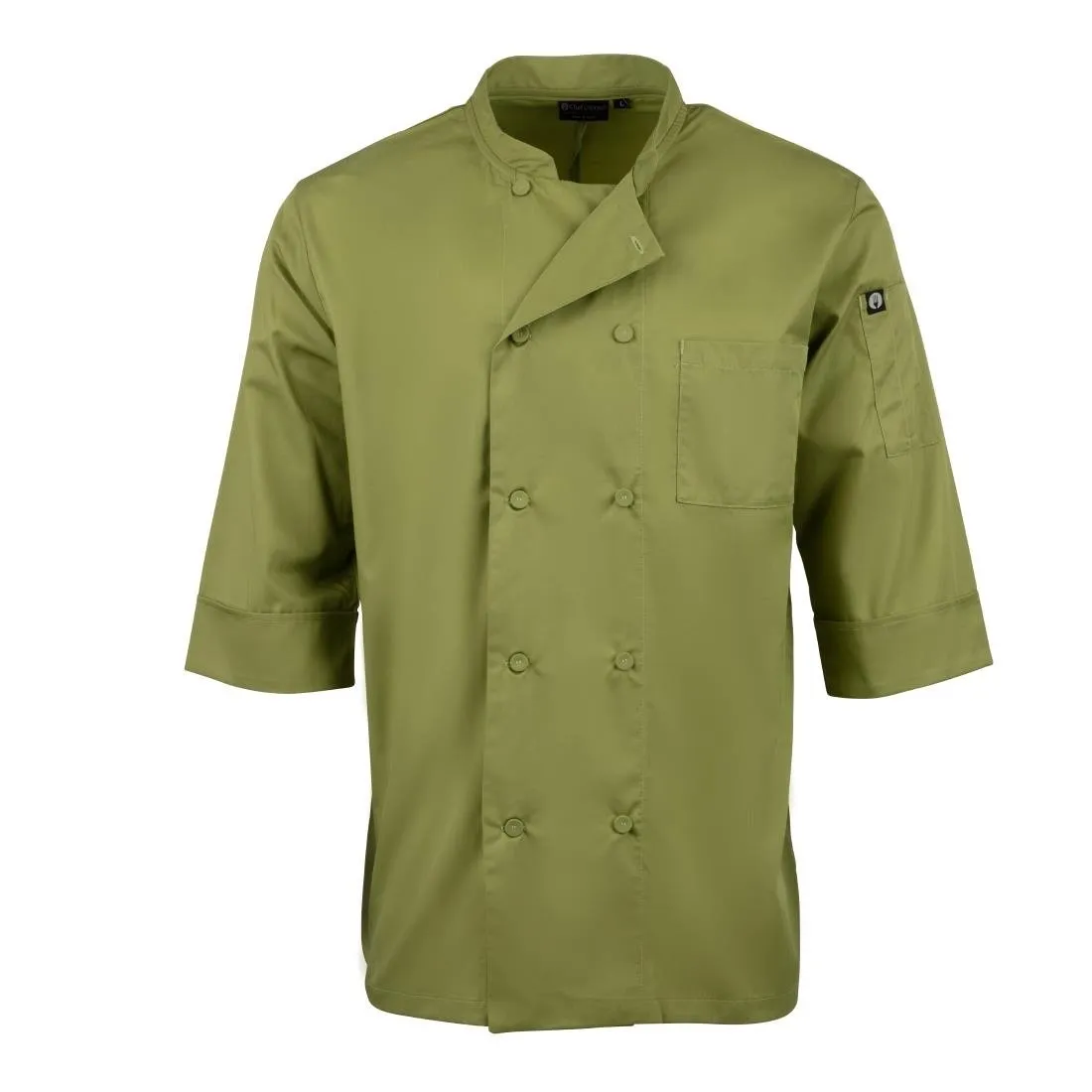 B107-XS Chef Works Unisex Chefs Jacket Lime XS