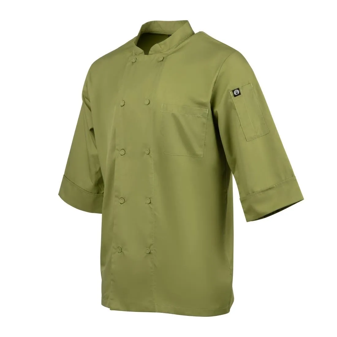 B107-XS Chef Works Unisex Chefs Jacket Lime XS