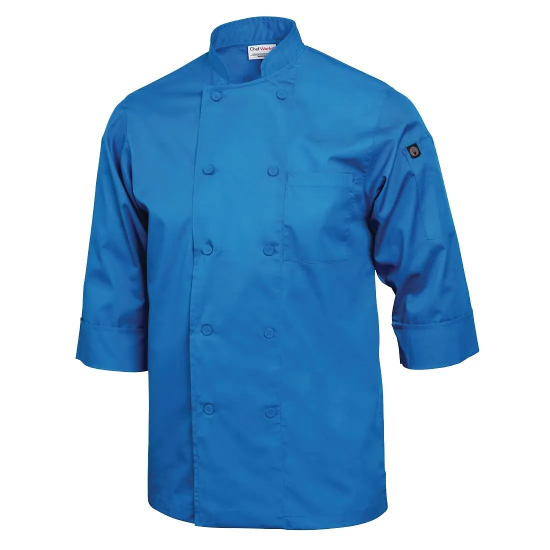 B178-L Chef Works Unisex Chefs Jacket Blue L