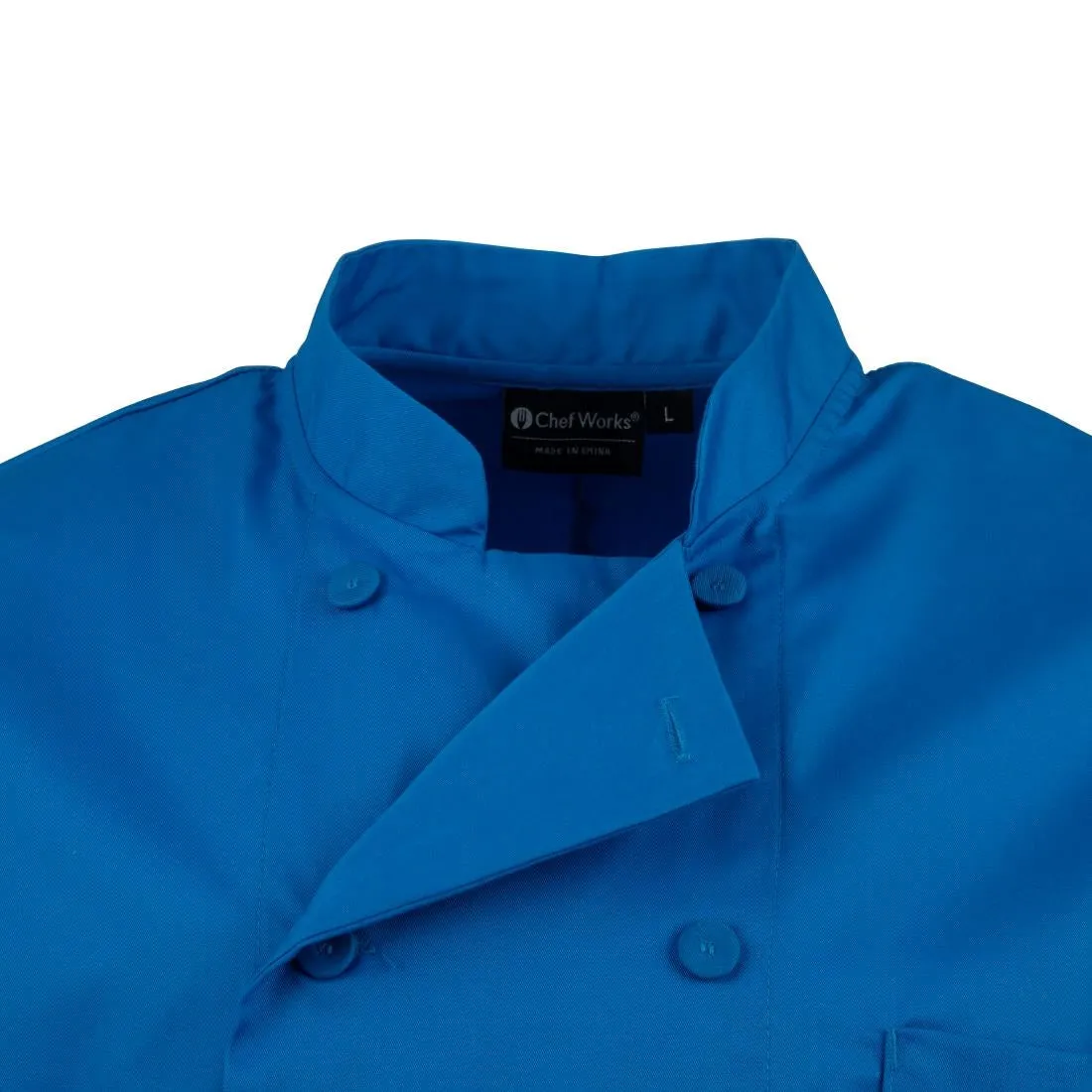 B178-L Chef Works Unisex Chefs Jacket Blue L