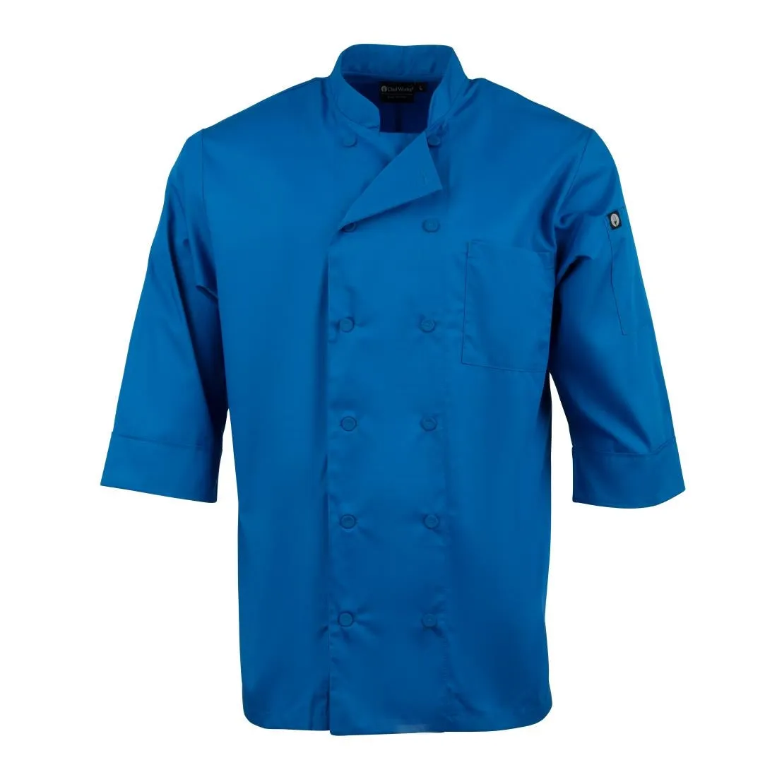 B178-L Chef Works Unisex Chefs Jacket Blue L