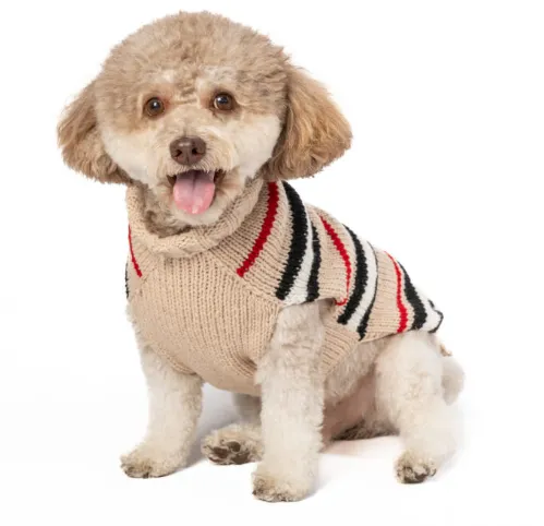 Bentley Alpaca Stripe large dog sweater