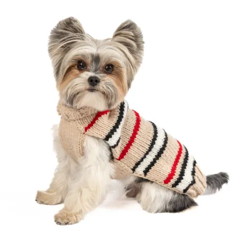 Bentley Alpaca Stripe large dog sweater