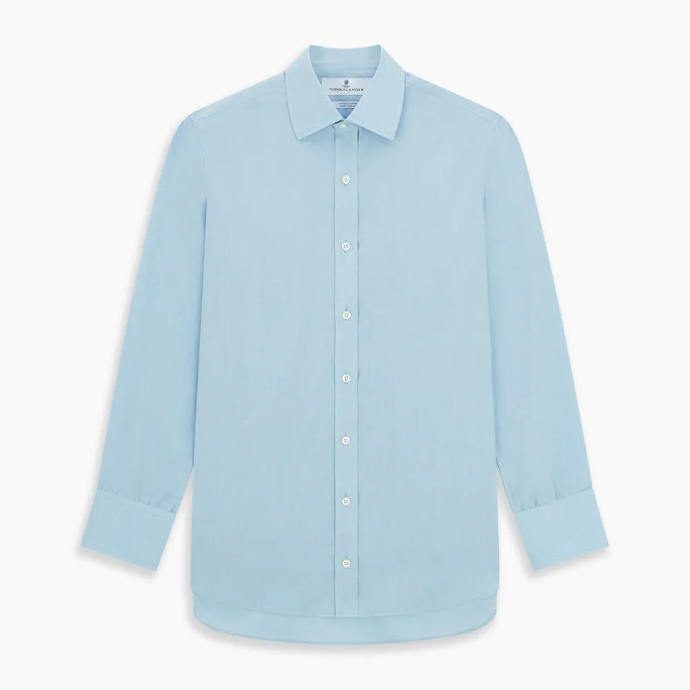 Blue Cotton Cashmere Mayfair Shirt