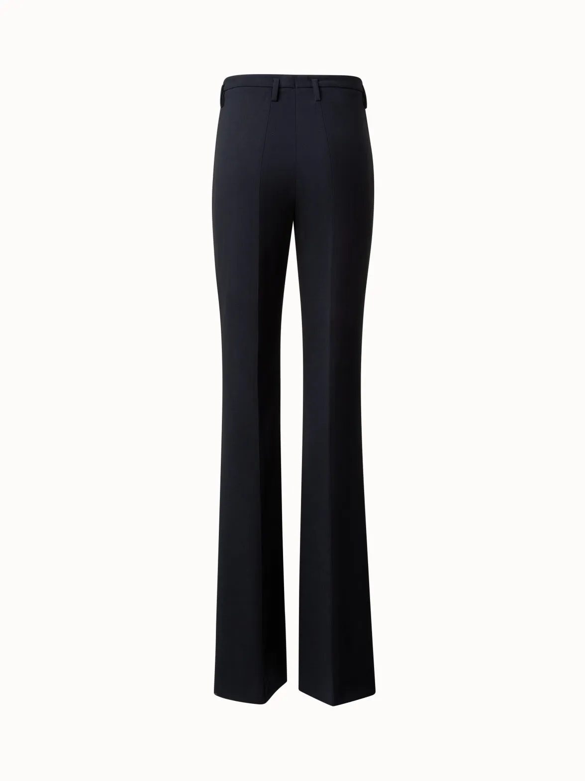 Bootcut Wool Double-Face Pants