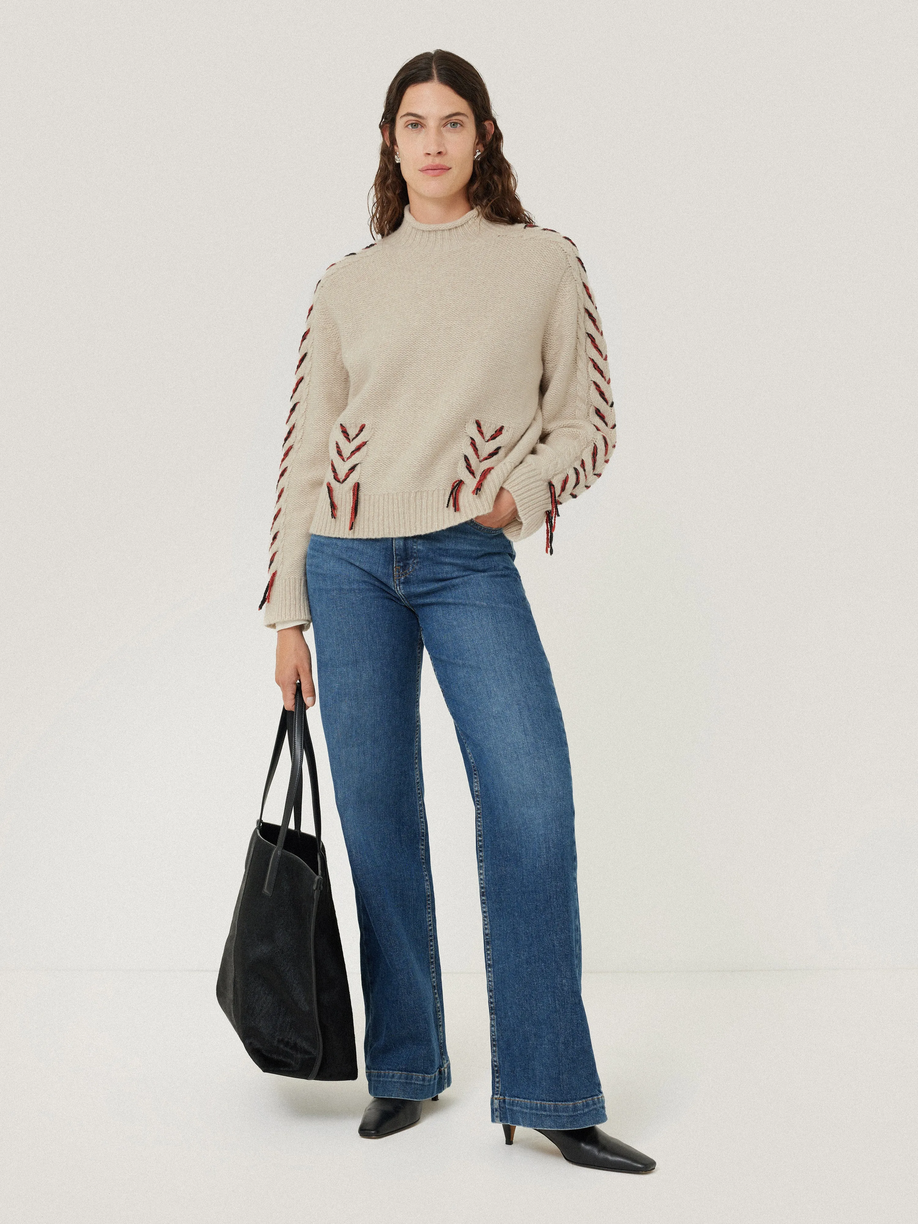 Braided Cable Jumper | Cream