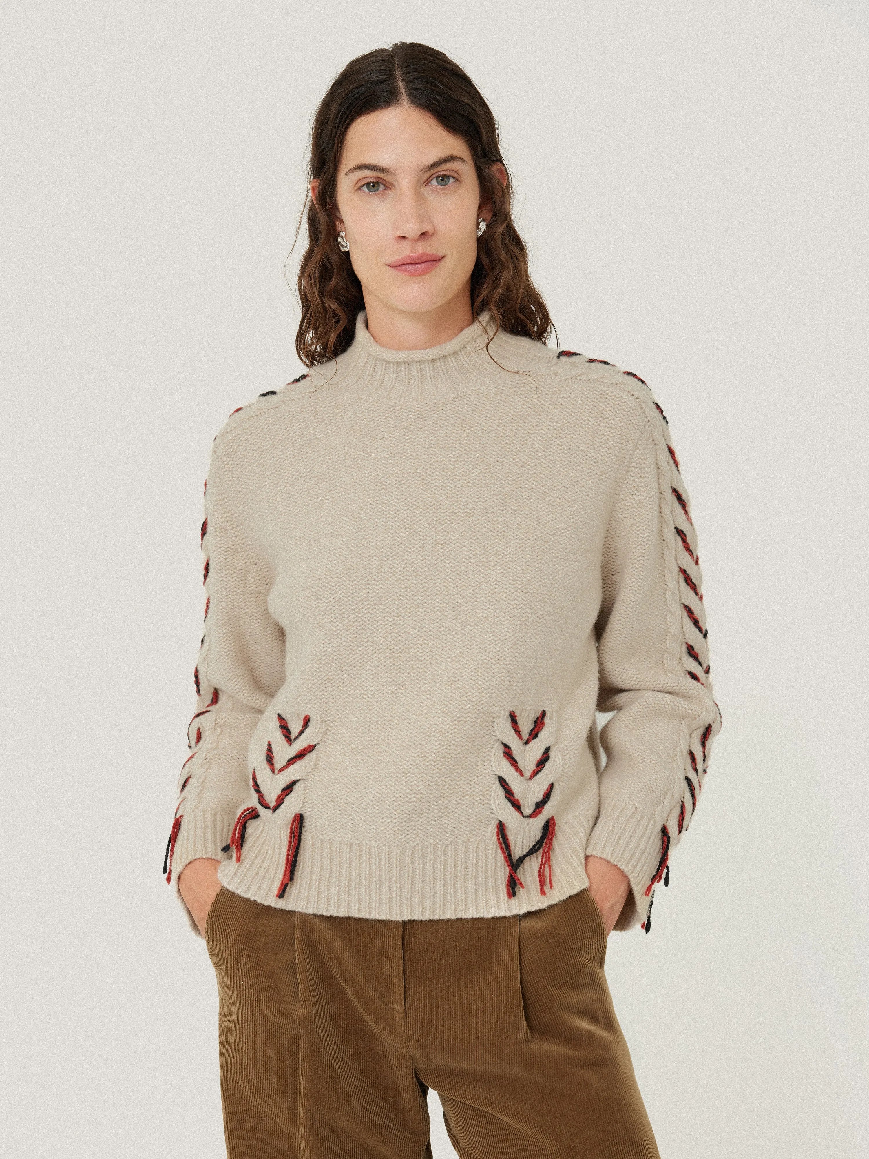 Braided Cable Jumper | Cream