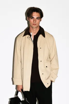 Brentwood Suede Collar Barn Jacket  |  Tan