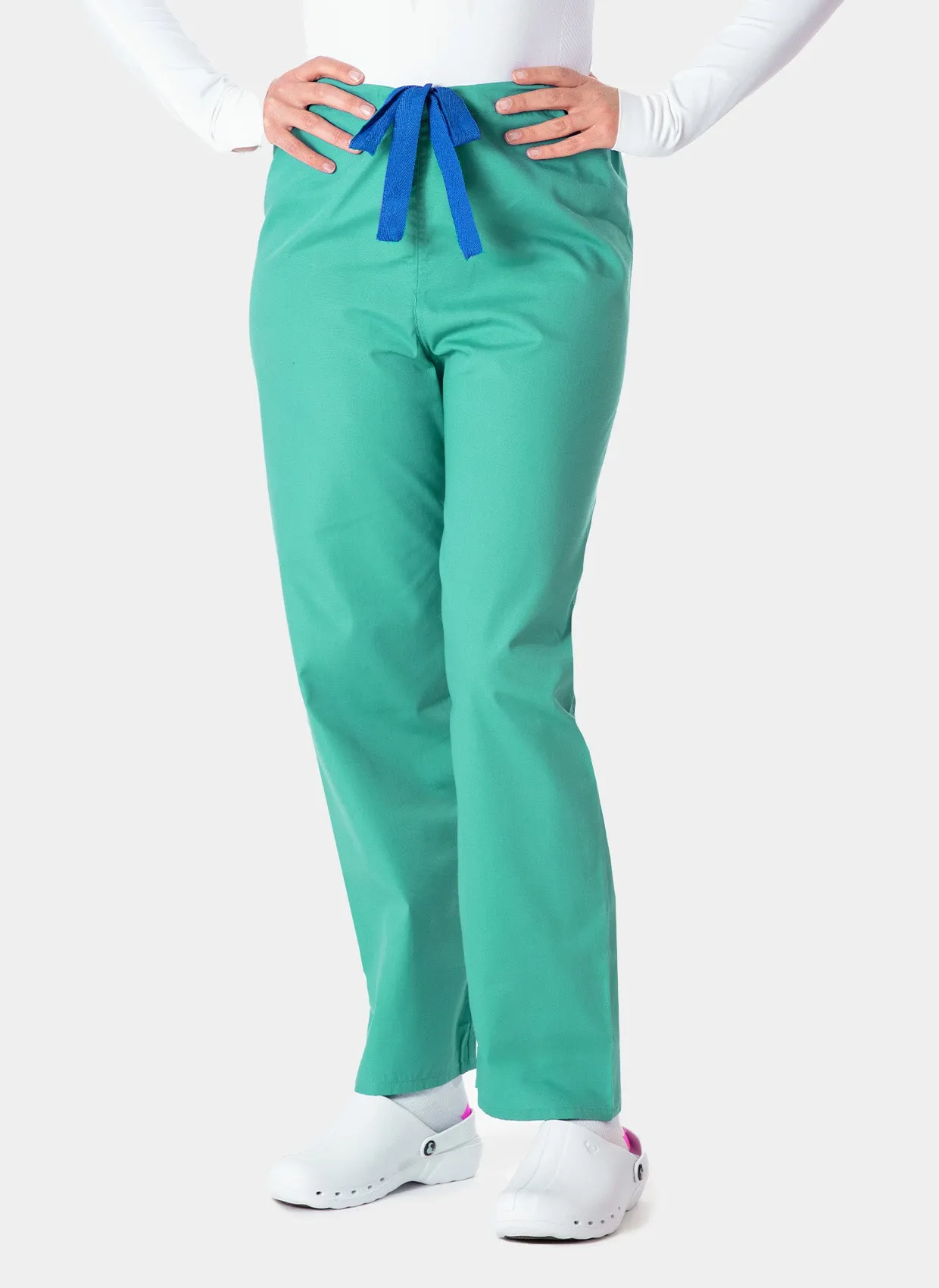 Budget Scrub Trousers - Mid Green