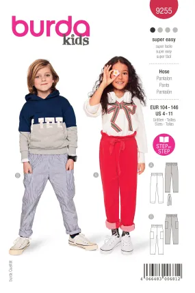 Burda - 9255  Trousers Kids