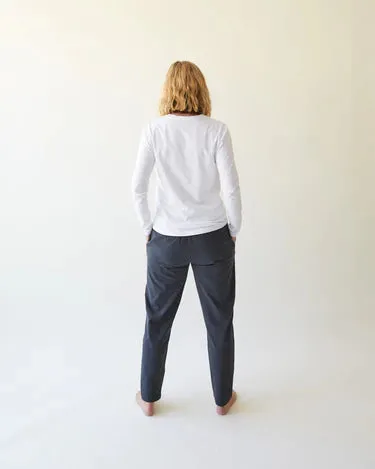 Chalk Brooke trouser - smoke