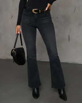 Delano High Rise Stretch Flare Jeans