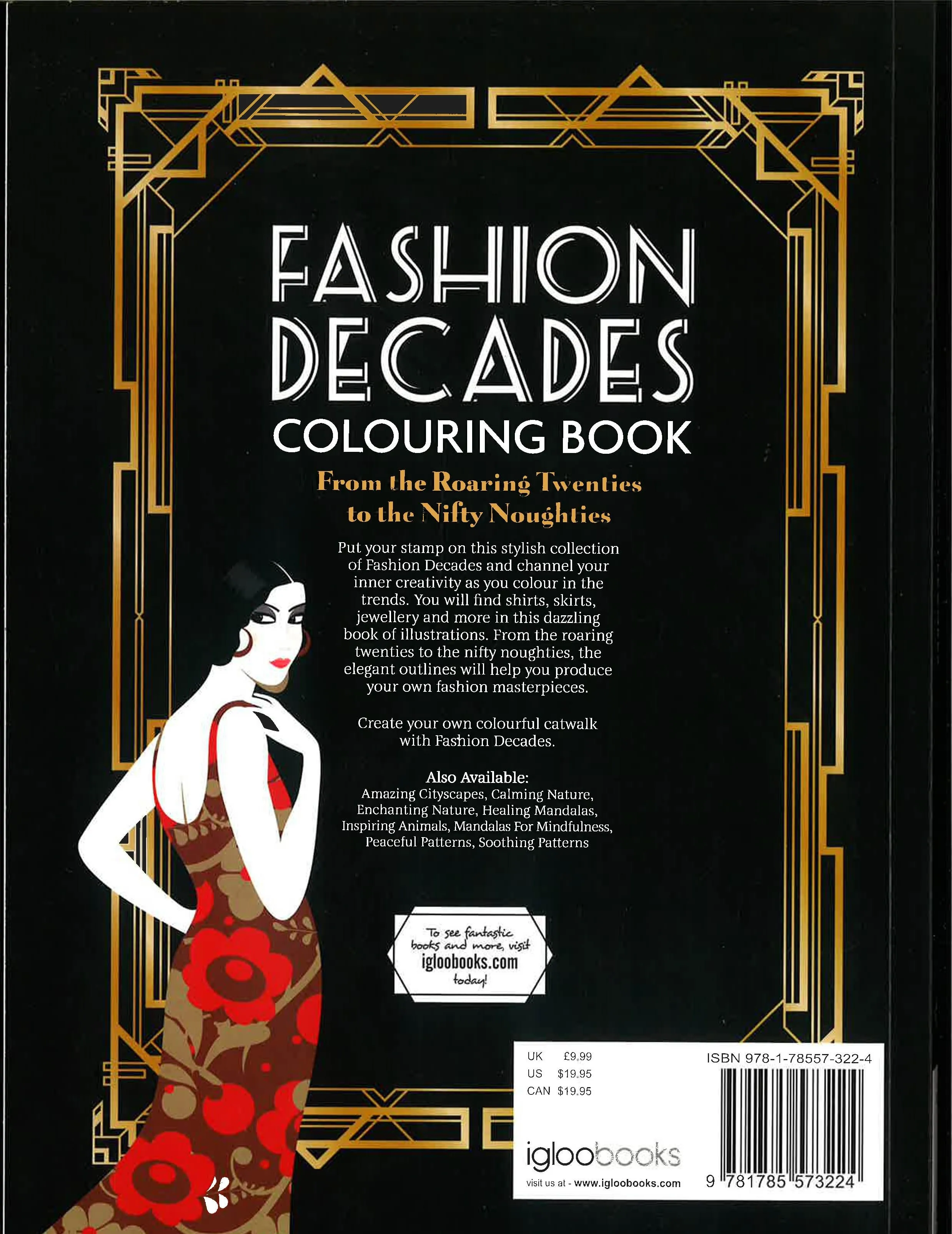 Fashion Decades Colouring Book