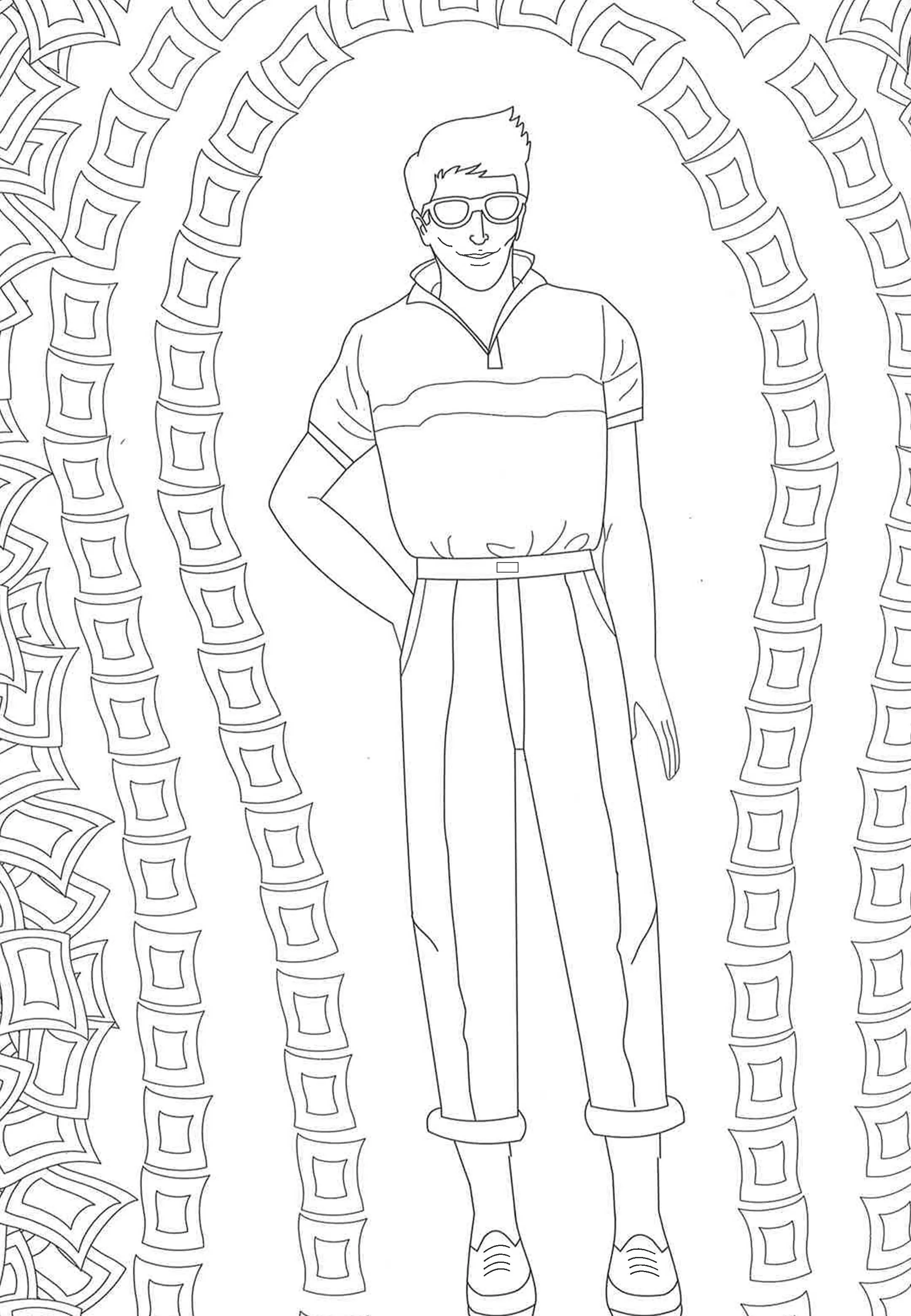 Fashion Decades Colouring Book