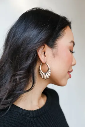 FINAL SALE - Ashton Gold Statement Hoop Earrings