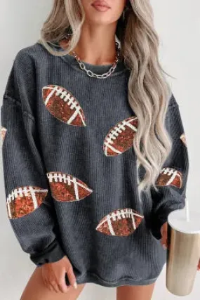 Football Sequin Sweatshirt D