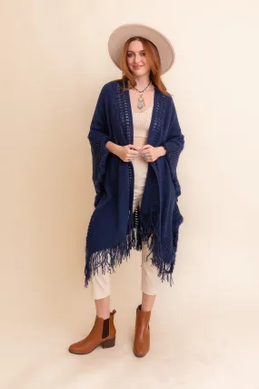 Frayed Bohemian Cardigan Ruana