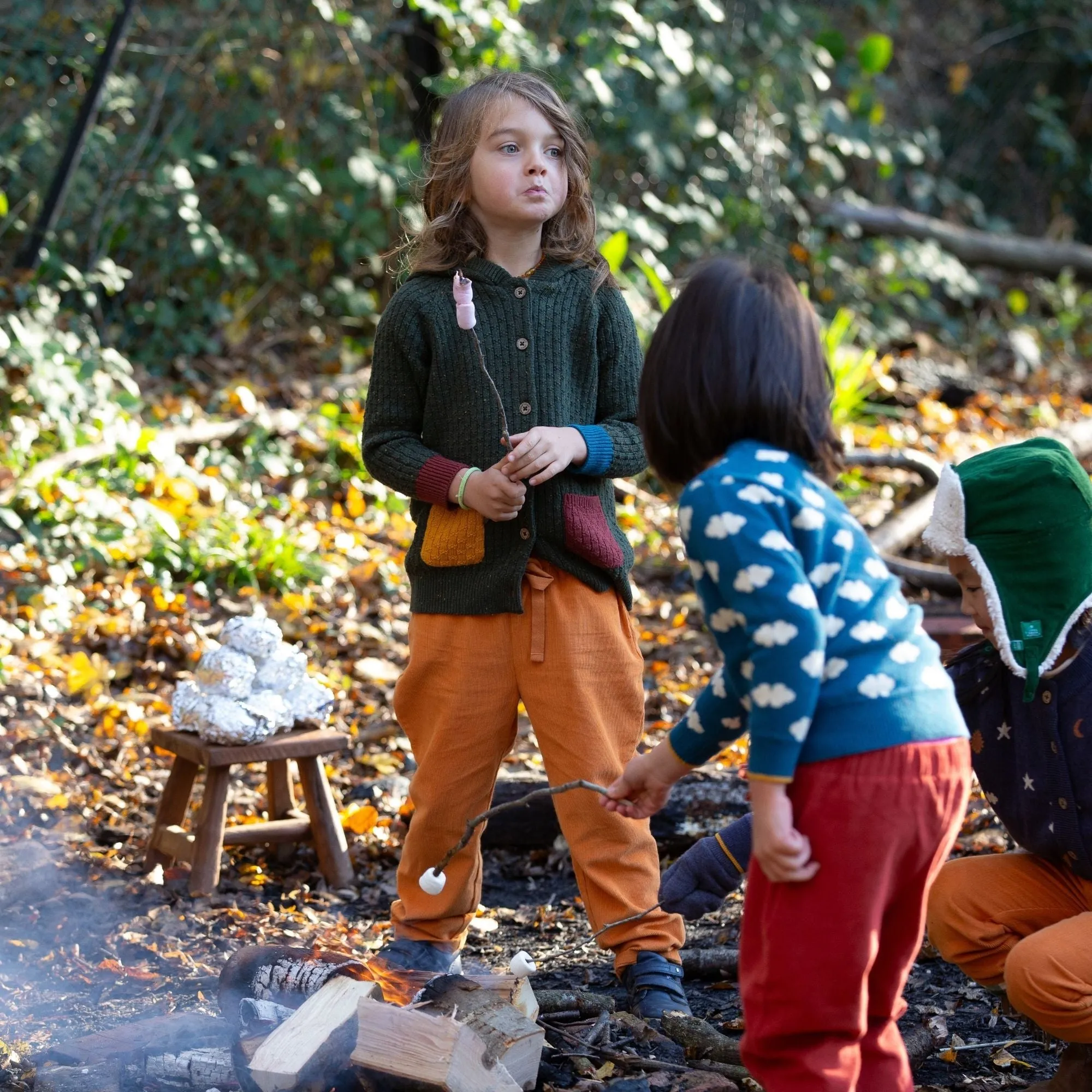 Golden Ochre Corduroy Comfy Trousers