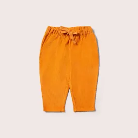 Golden Ochre Corduroy Comfy Trousers