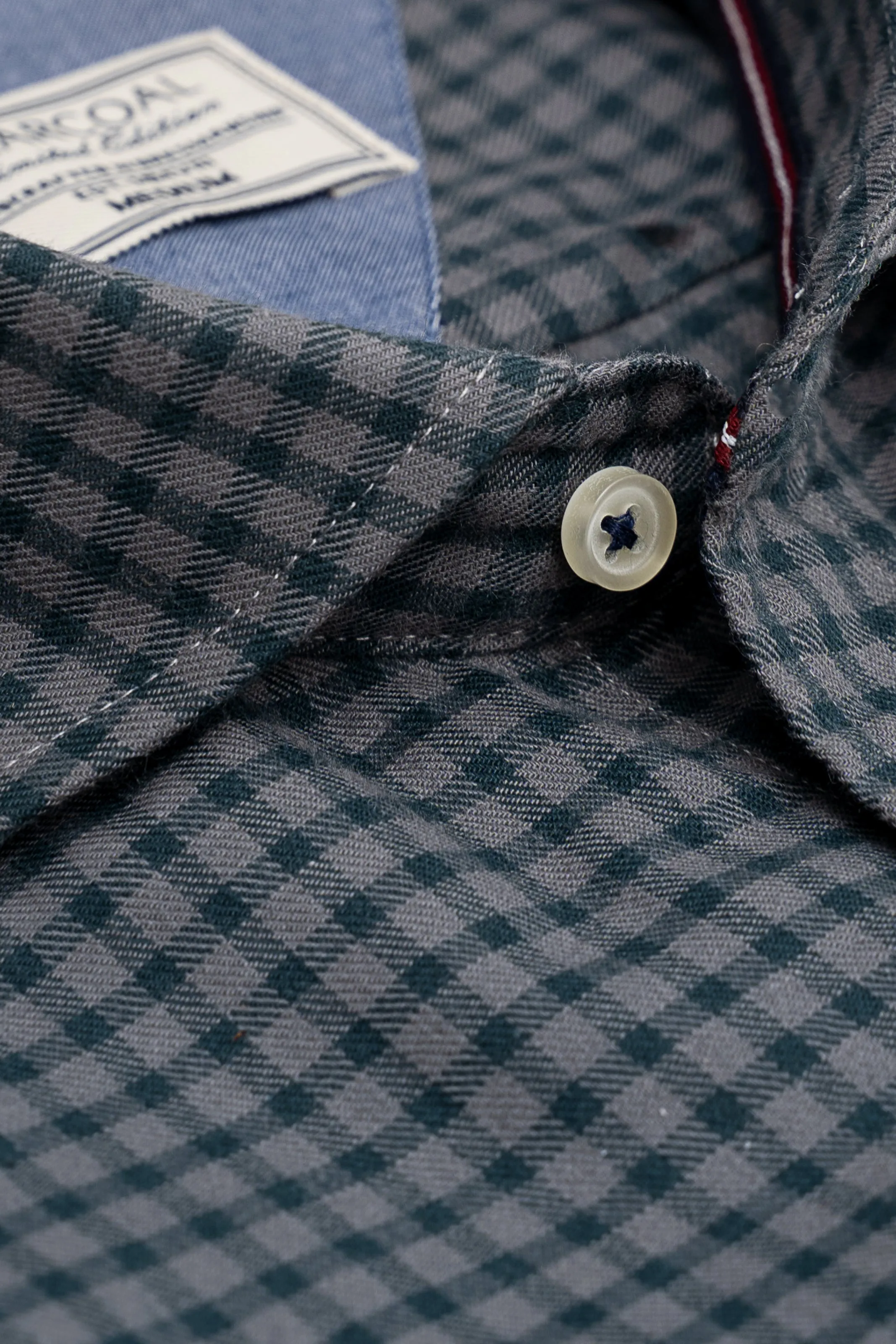 LIMITED EDITION SHIRT GREY GREEN CHECK