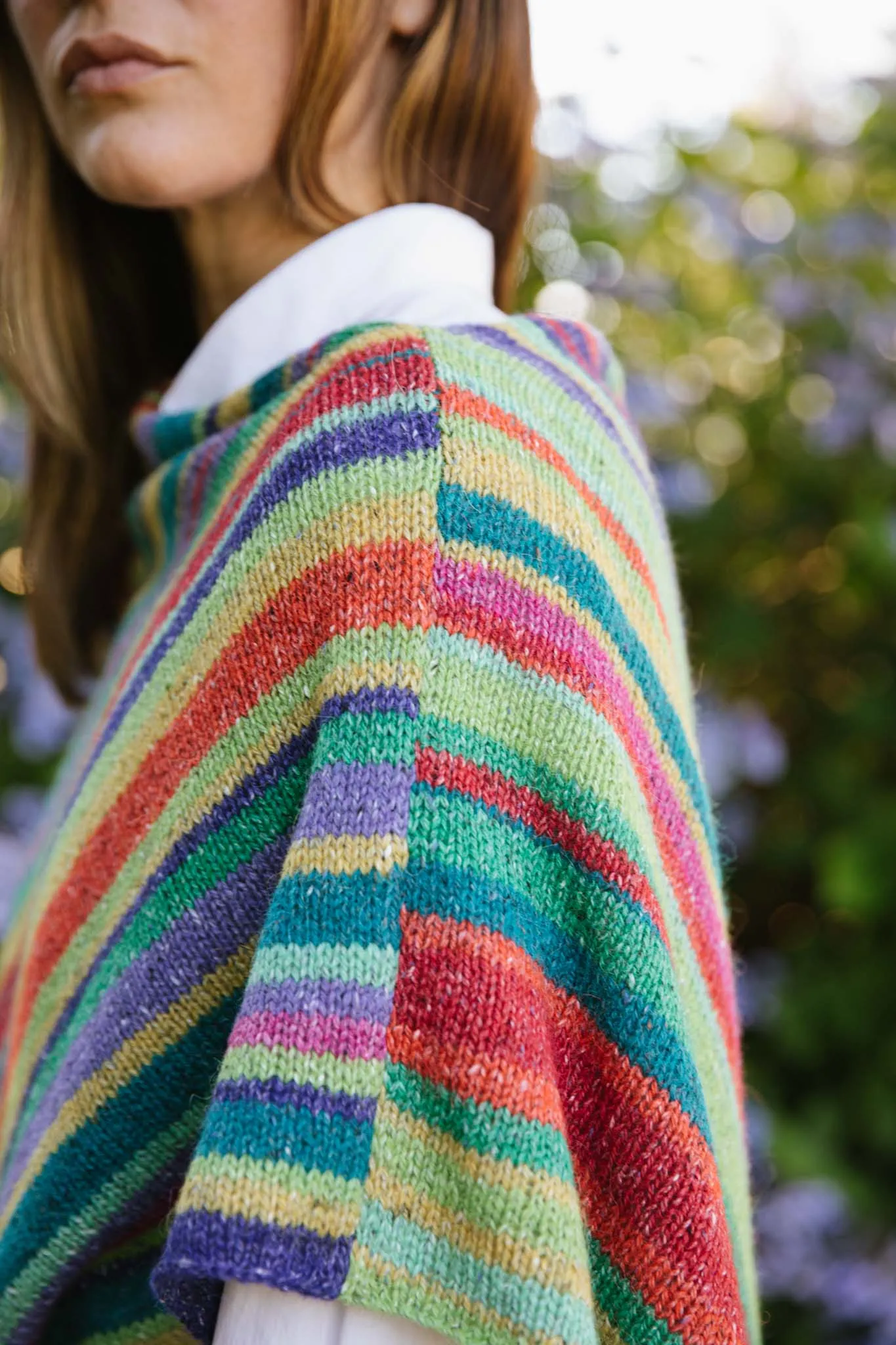 Lucky Striped Poncho Pattern