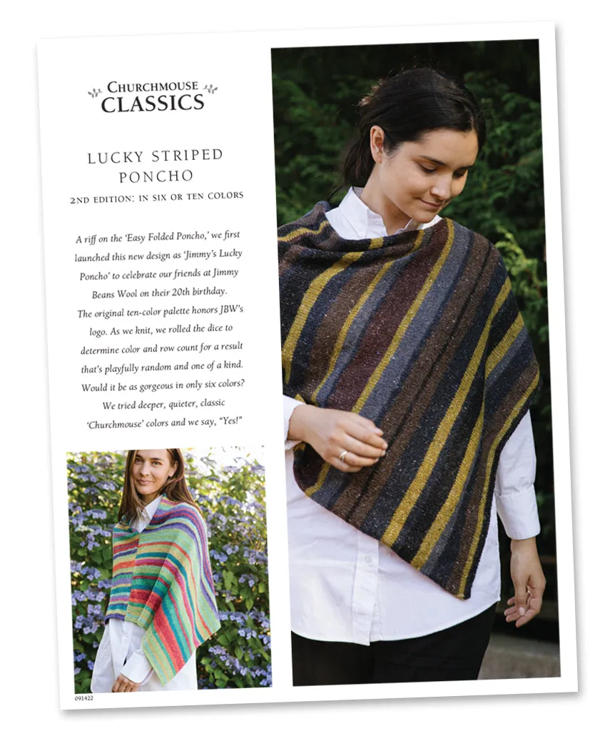 Lucky Striped Poncho Pattern