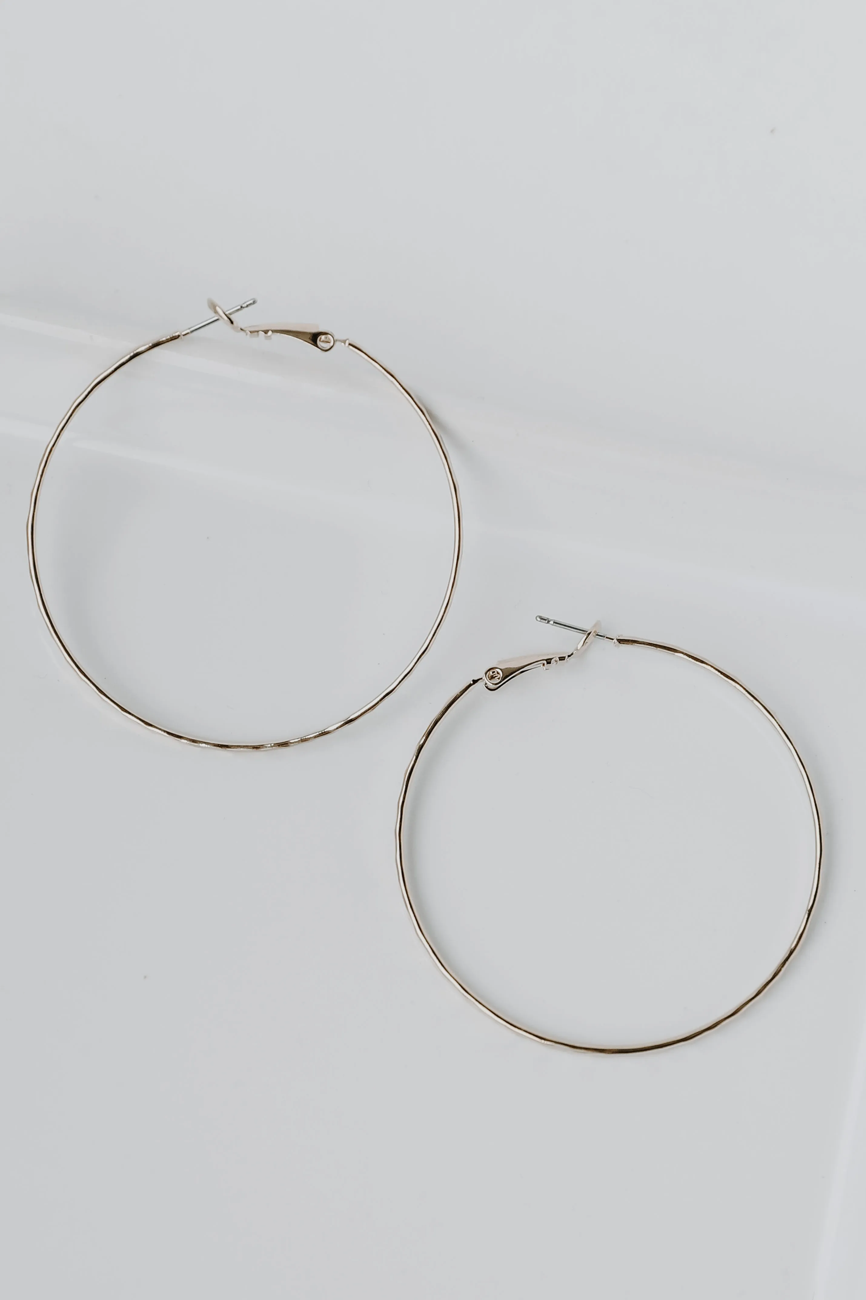 Mariah Hammered Hoop Earrings