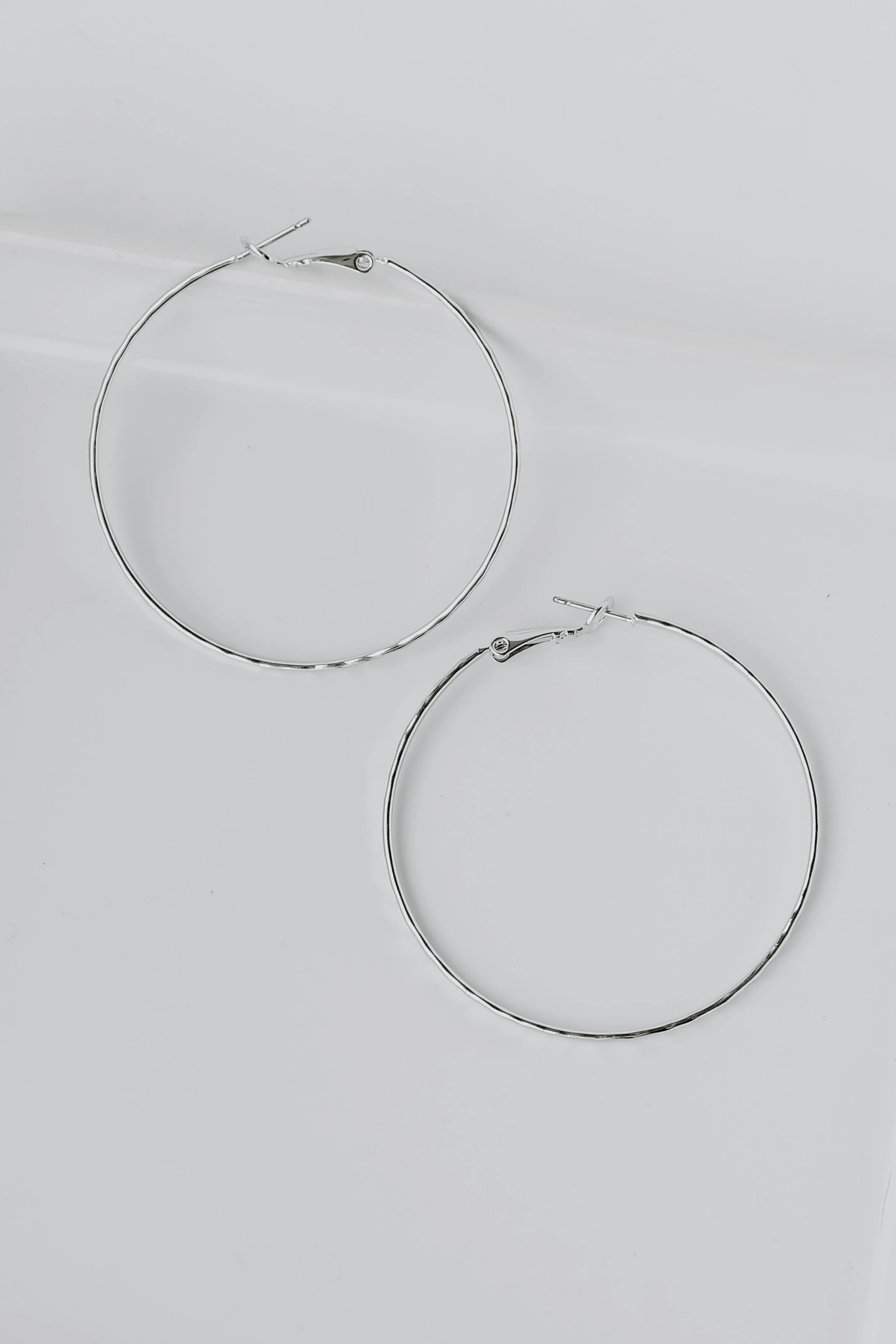 Mariah Hammered Hoop Earrings