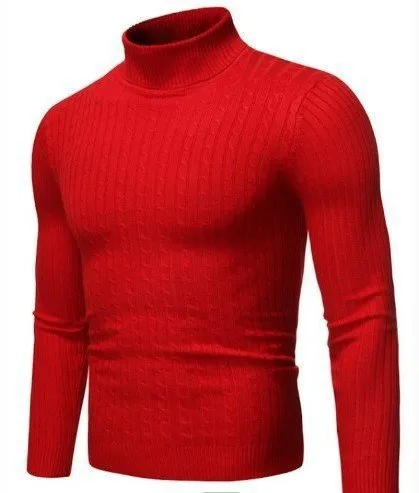 Men's Casual Retro Knitted Turtleneck Sweater