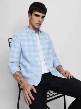 Men's Light Blue Casual Shirts