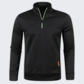 Men's Stylish Quarter-Zip Pullover - Comfortable Layering Essential