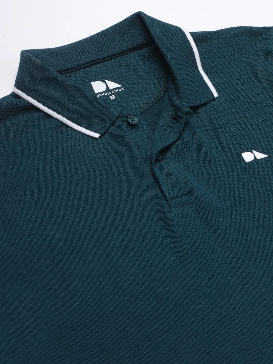 Men's Teal Solid T-shirt