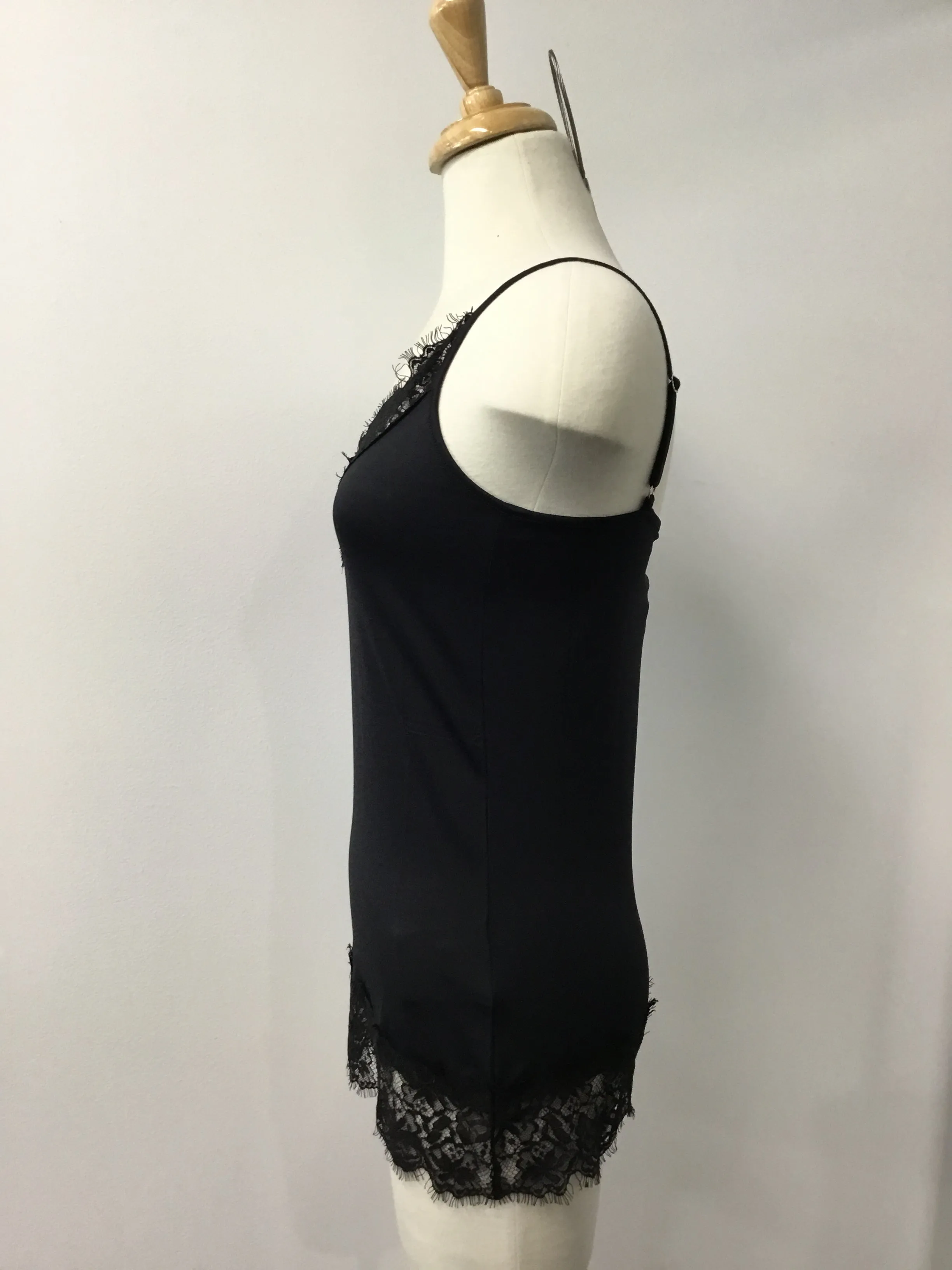 NU Denmark Black Lace Edged Cami