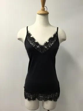 NU Denmark Black Lace Edged Cami