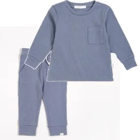 Organic Modal Rib Play Set - Blue Dusk