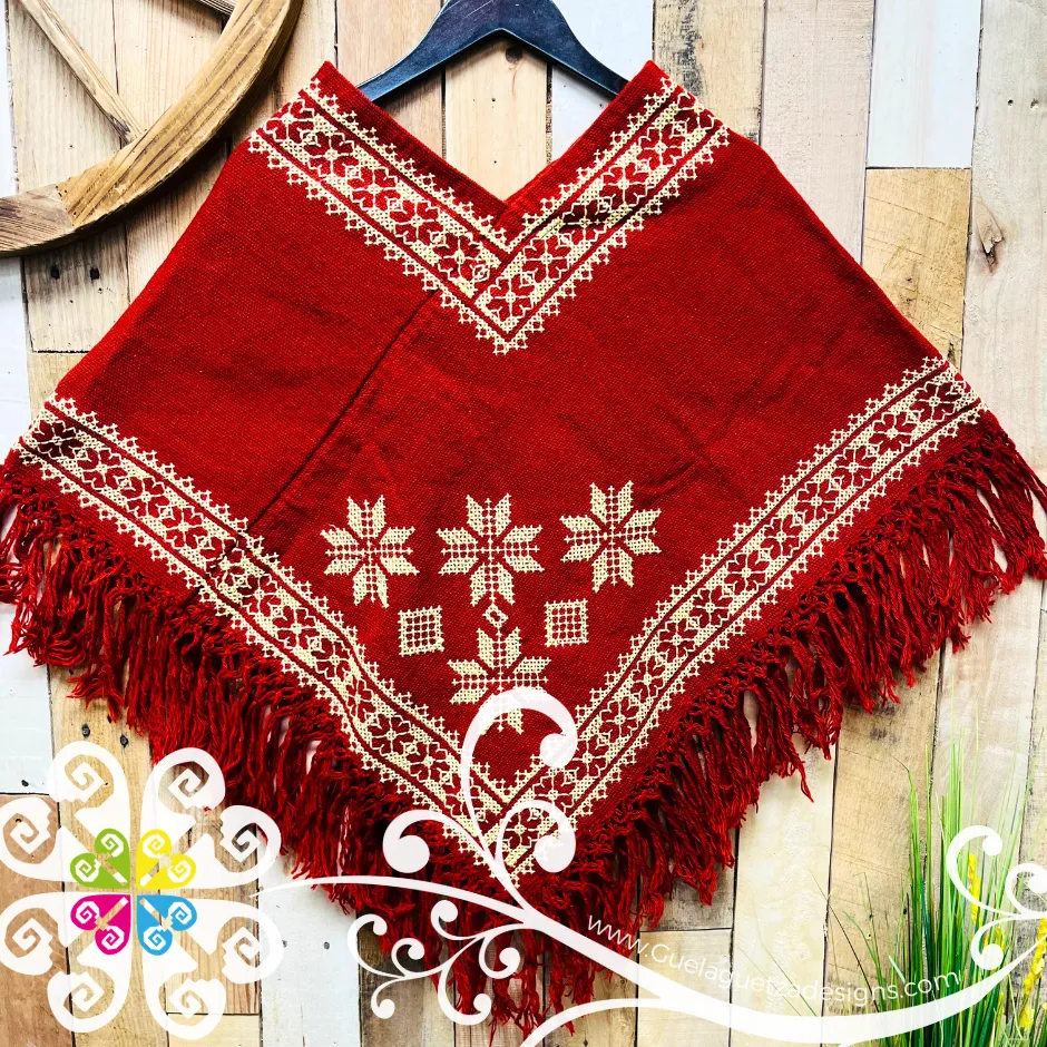 Orillado Design Embroider Poncho - Mañanita