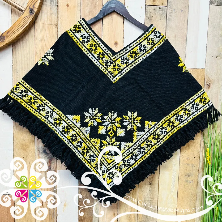 Orillado Design Embroider Poncho - Mañanita