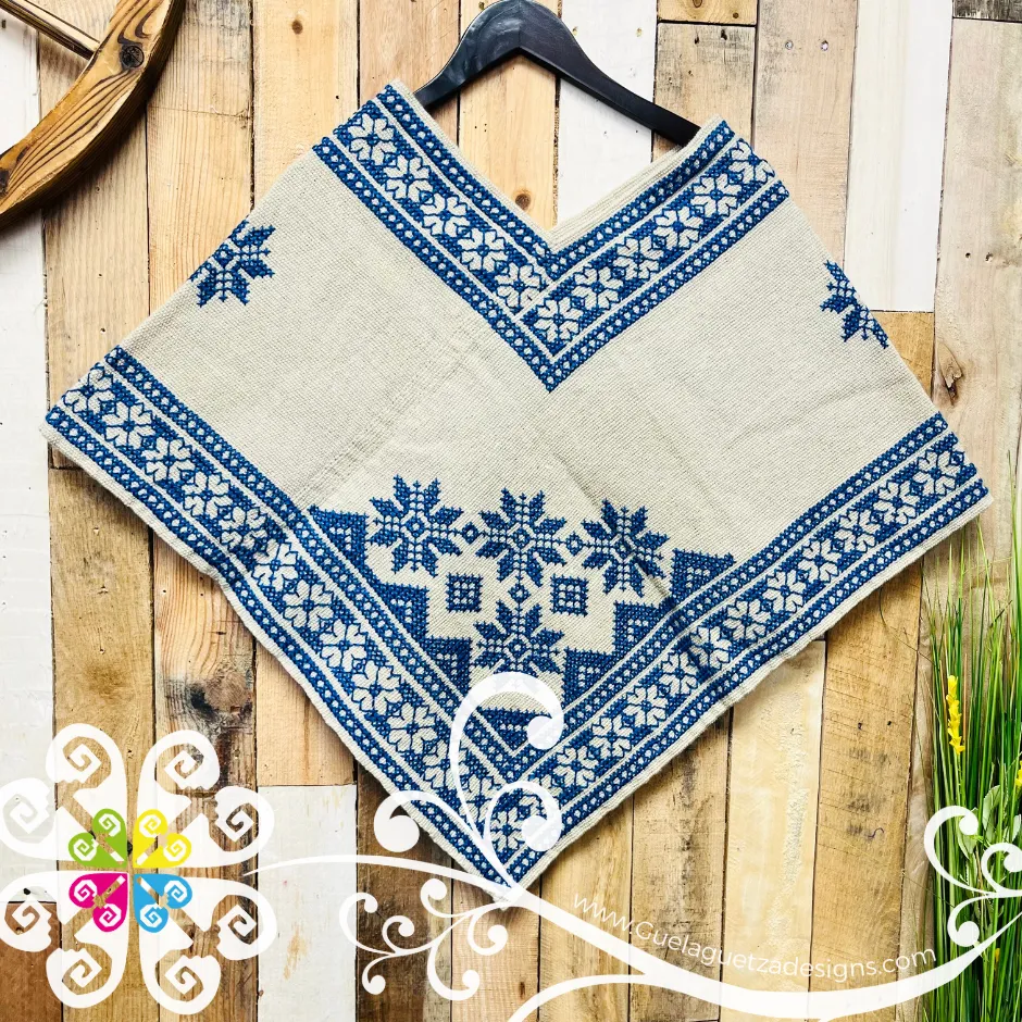 Orillado Design Embroider Poncho - Mañanita