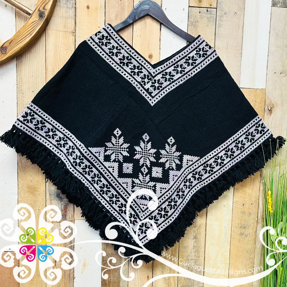 Orillado Design Embroider Poncho - Mañanita