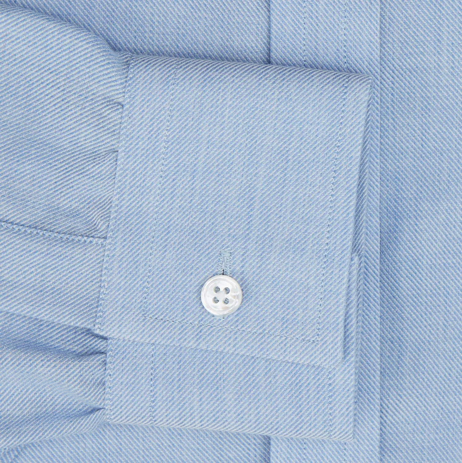 Pale Blue Cotton Cashmere Dorset Collar Richmond Shirt