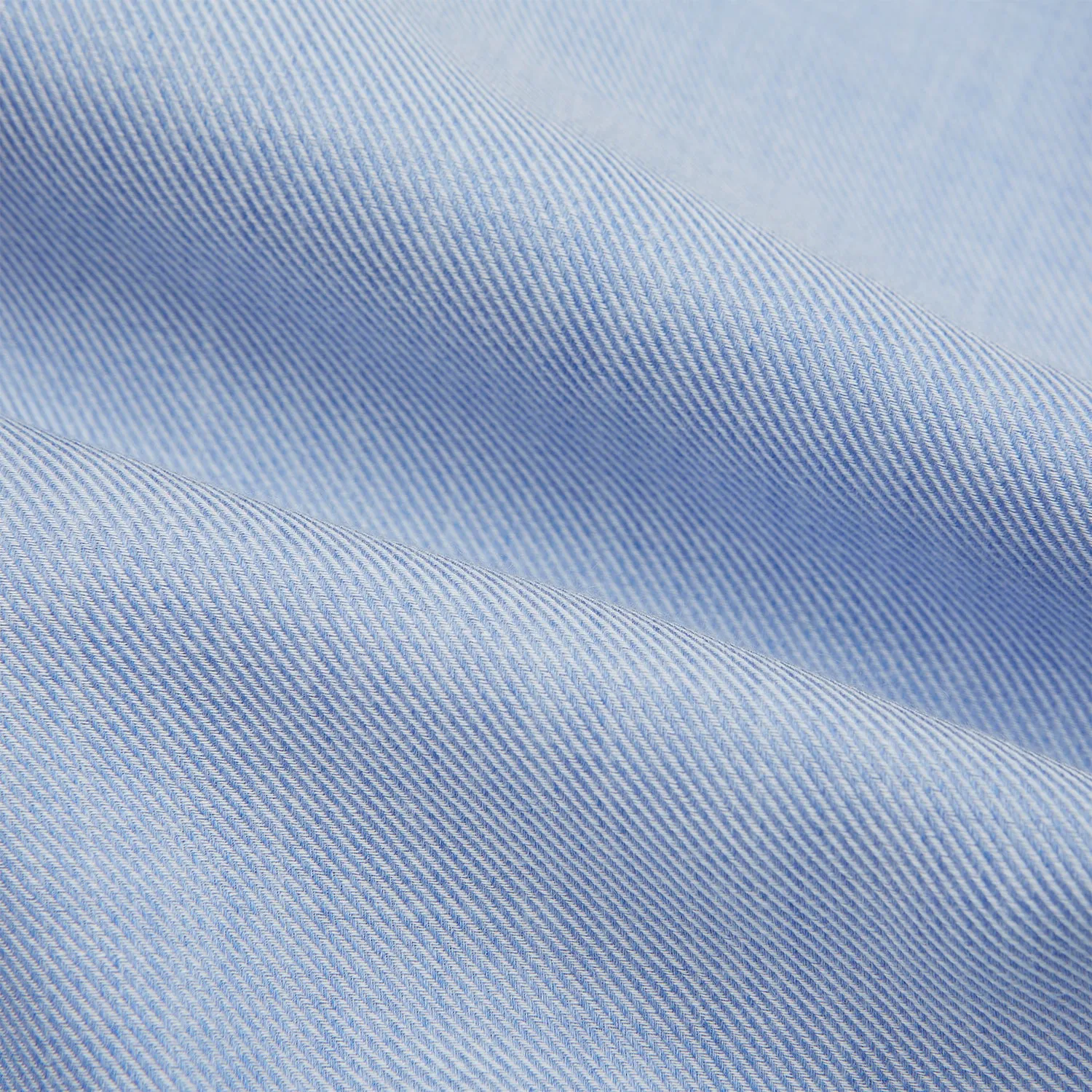 Pale Blue Cotton Cashmere Dorset Collar Richmond Shirt