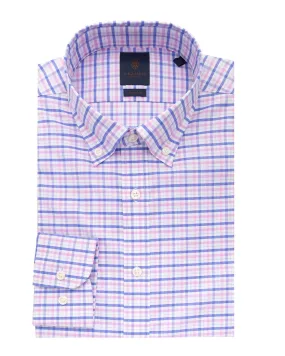 Pink Tattersall Check Button-down Easy-iron Shirt