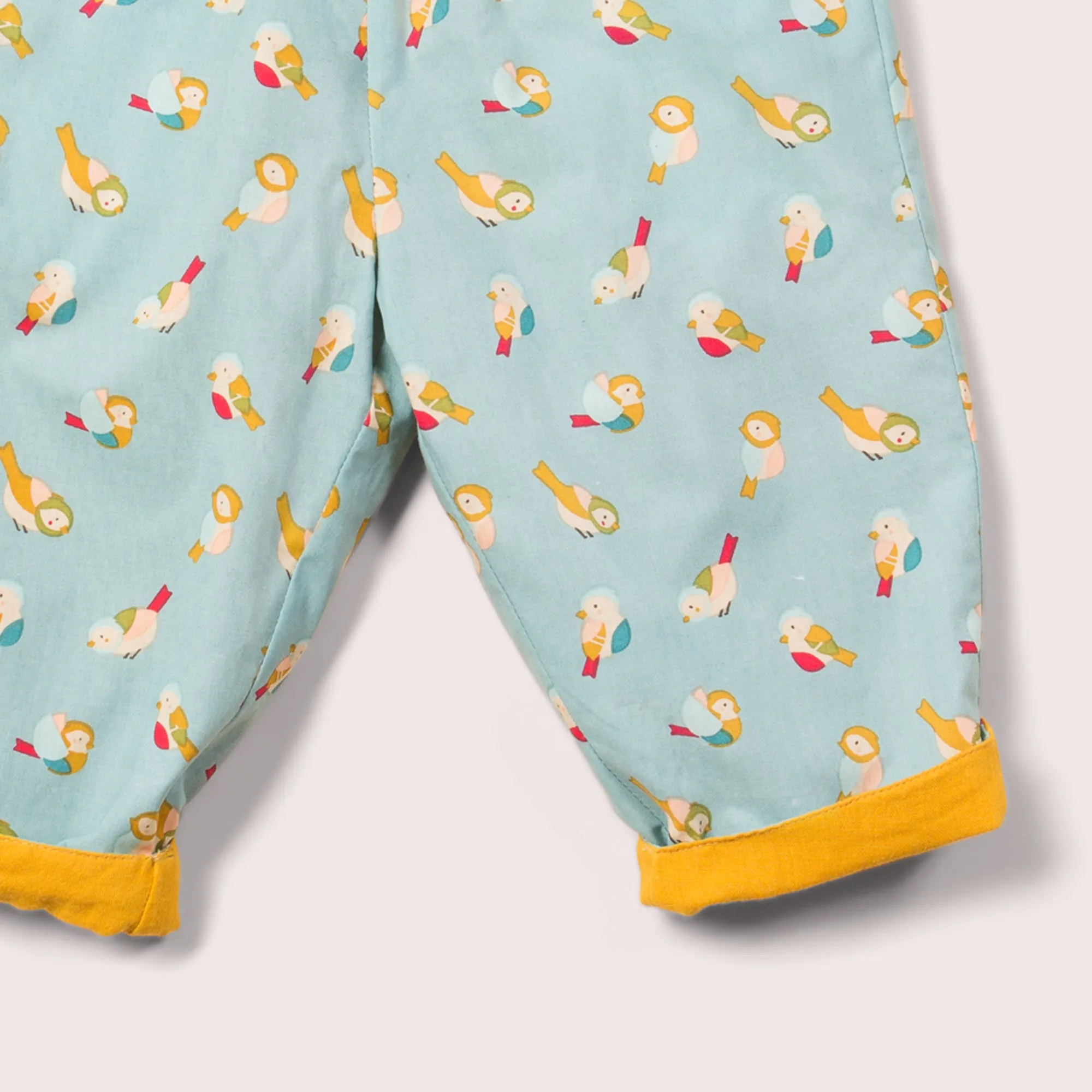 Rainbow Birds Reversible Pull On Trousers