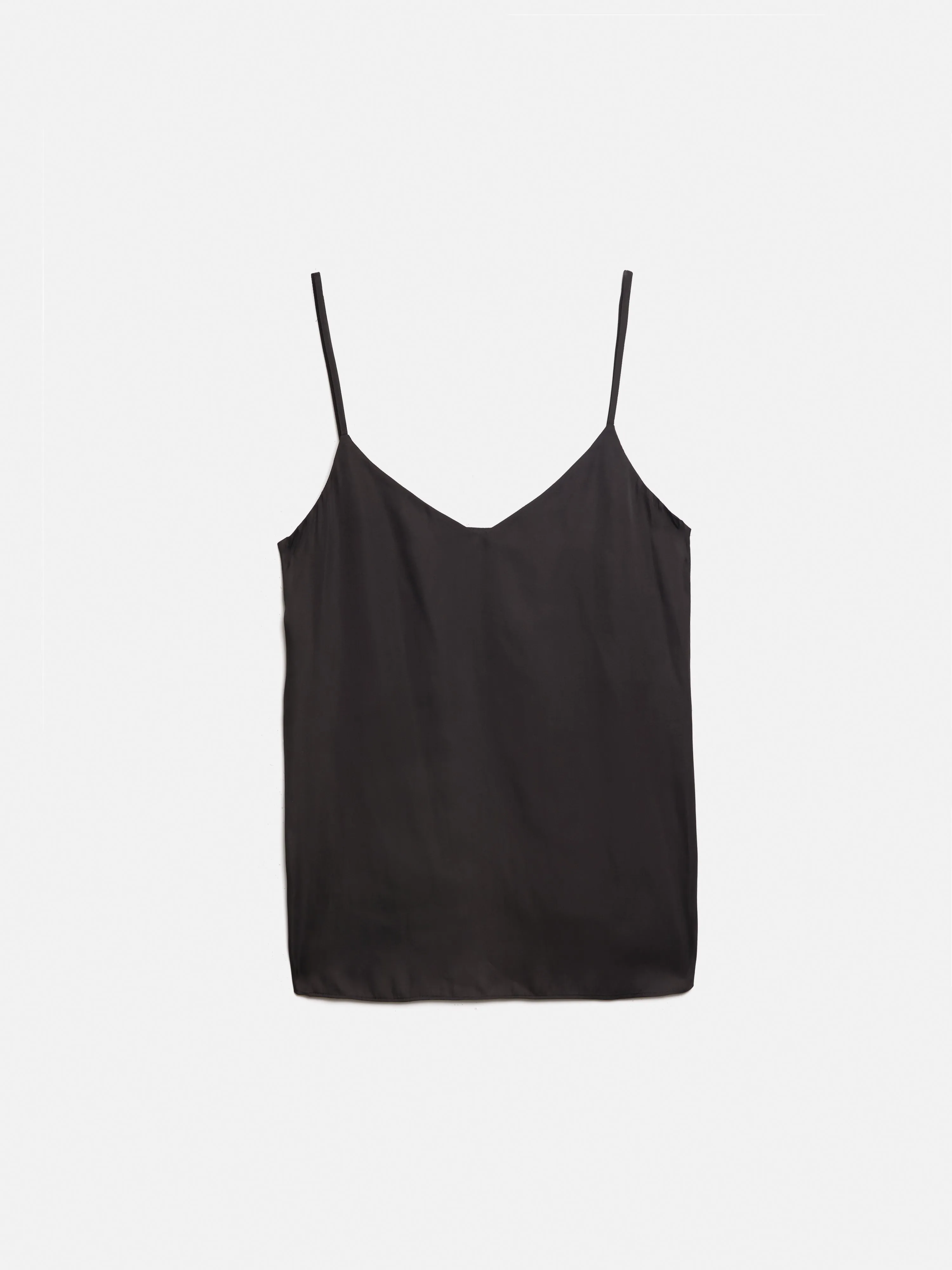 Recycled Satin Cami | Black