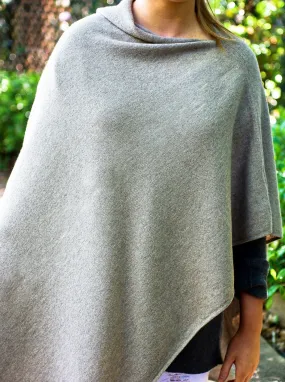 SCA 2-Ply Poncho - Potash / Light Silver